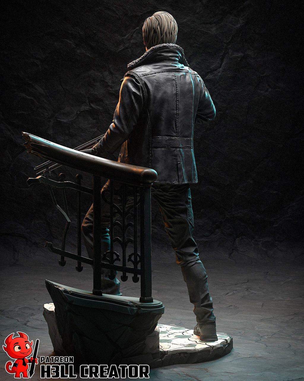 Diorama Leon Kennedy and Grace Ashcroft - Akaizustudio