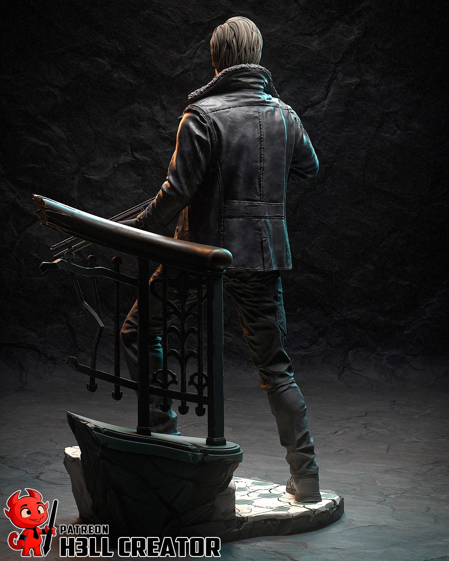 Diorama Leon Kennedy and Grace Ashcroft - Akaizustudio