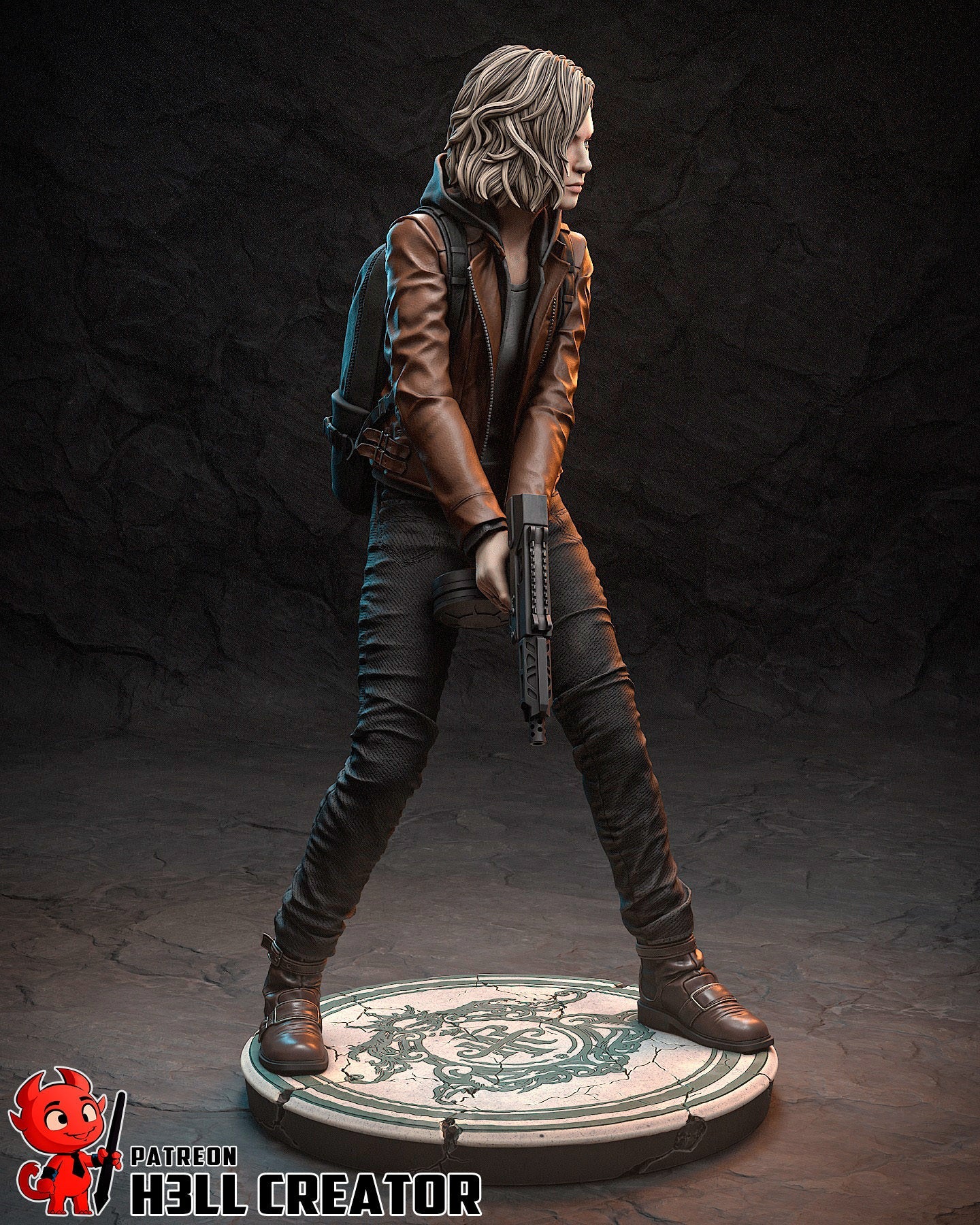 Diorama Leon Kennedy and Grace Ashcroft - Akaizustudio