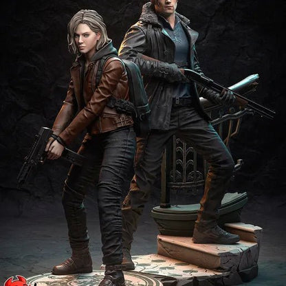 Diorama Leon Kennedy and Grace Ashcroft - Akaizustudio