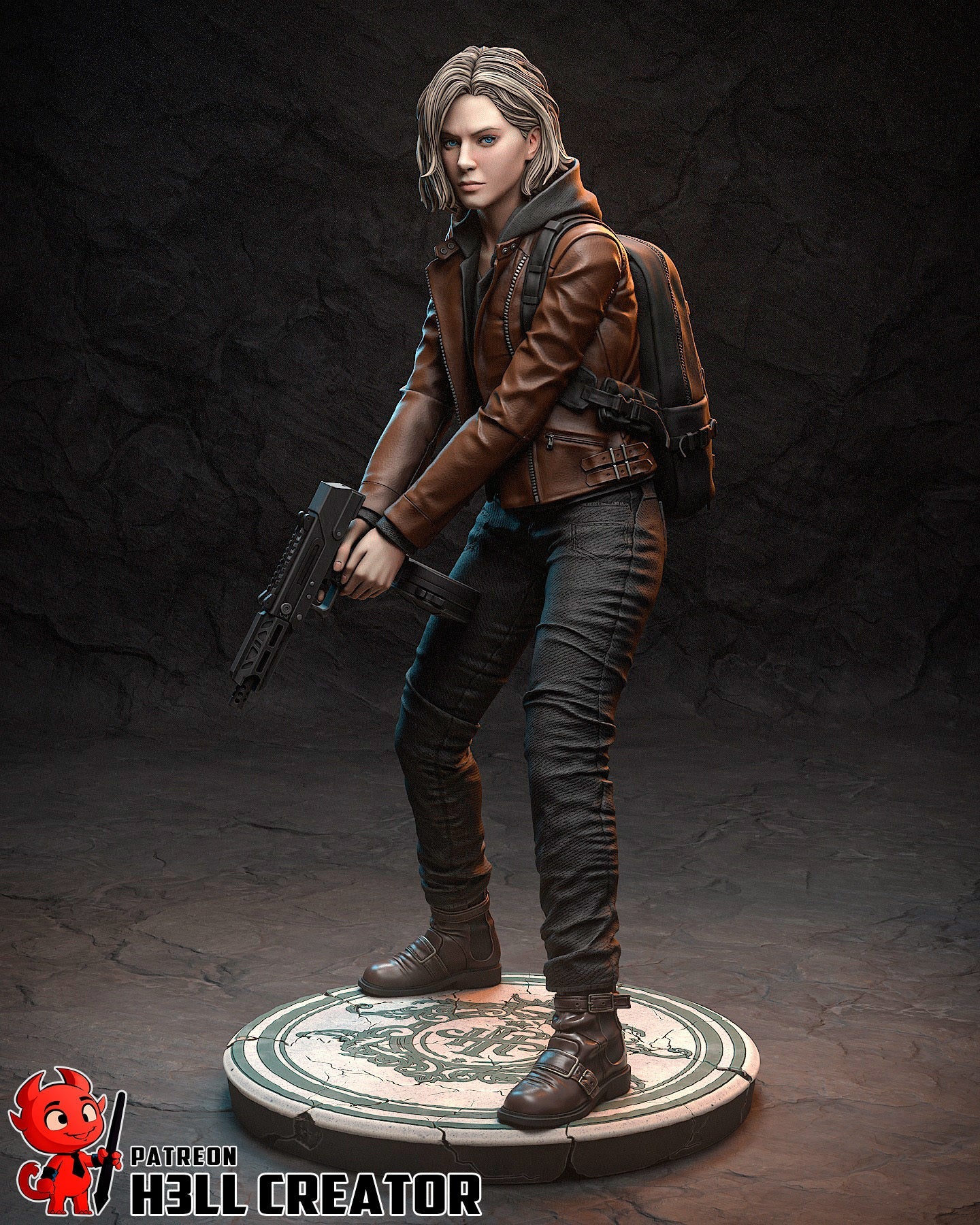 Diorama Leon Kennedy and Grace Ashcroft - Akaizustudio