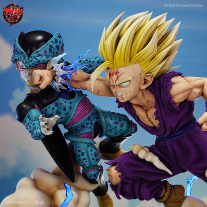 gohan vs cell junior - Akaizustudio